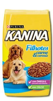 Ração Kanina Filhotes Carne e Cereais - 15kg